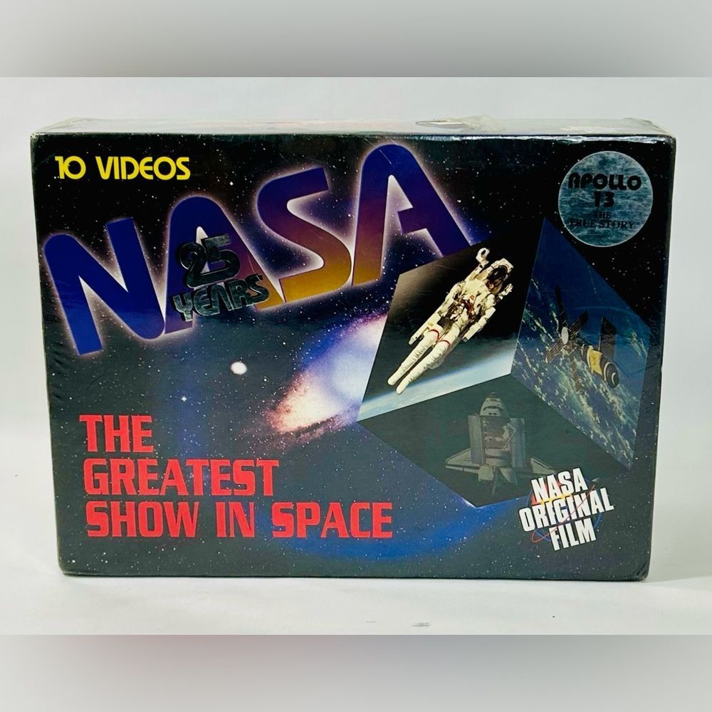 Vintage NWT!  25 Years of NASA: The Greatest Show in Space - 10 VHS Tapes Set